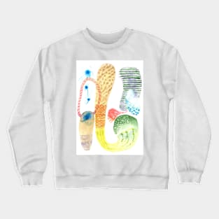 Art picture painted watercolor abstract Crewneck Sweatshirt